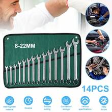 14pcs Wrench Set – Versatile Ratchet Wrenches For Efficient Automotive Repairs - Professional Grade Combination Wrench Set