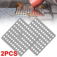 Swirl Drain Guard Cover Stainless Steel Rustproof Plate Square Grate 6"/15cm - Baby Pink - View 5