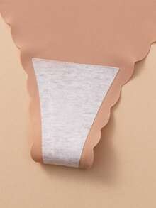 12 sztuk damskich stringów w jednolitym kolorze, falowane, seksowne i wygodne, bezszwowe, oddychające majtki damskie - Wielokolorowe - Zobacz 3