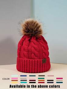 1 件秋冬男女通用弹性针织帽，时尚街头嘻哈编织针织帽，无缝无檐帽，Y2K 风格 - 光板 - 查看 14