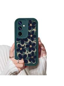 Funda Estampada Flores Azul Elegante Moderna Phone Cases compatible con Samsung S20 FE/S21/S21 FE/S21 Ultra/S22/S22 Ultra/S23/S23 FE/S23 Ultra/S24/S24 Plus/S24 Ultra/S24 FE/S25/S25 Plus/S25 Ultra/A03S 4G/A04E 4G/A05 4G/A05S 4G/A12 4G/A14 5G/A15 4G(5G)/A24 4G/A25 5G/A26 5G/A32 4G/A34 5G/A35 5G/A36 5G/A52 4G(5G)/A53 5G/A54 5G/A55 5G/A56 5G - Verde oscuro - Ver 1