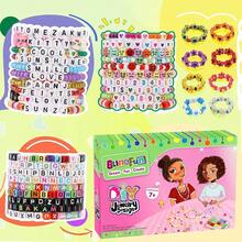 5500pcs kit Para Hacer Pulsera,Cuentas de colores de 4 mm y cuentas de letras,Cuentas ,Números perlas,Para pulseras de la , collares, llaveros y bisutería - A-4 mm - Ver 2