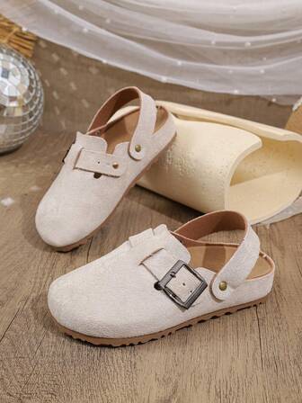 Girls/Kids Fashion Slip-On Flat Mule Shoes, Suitable For All Seasons