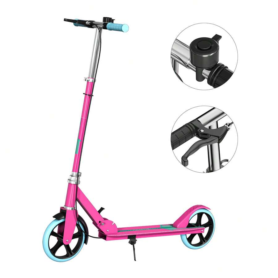 Scooter Freno  Para Ninos Y Adultos Plegable - Rosa vieja - Ver 1