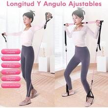 Kit de 13 Barra de Pilates con Rodillo De Entrenamiento, Bandas de Resistencia para Ejercicio, Palo de Pilates de Estiramiento, Ligas para Ejercicio Elsticas Reforzadas, Correas para Tobillo para Yoga - B - Ver 7