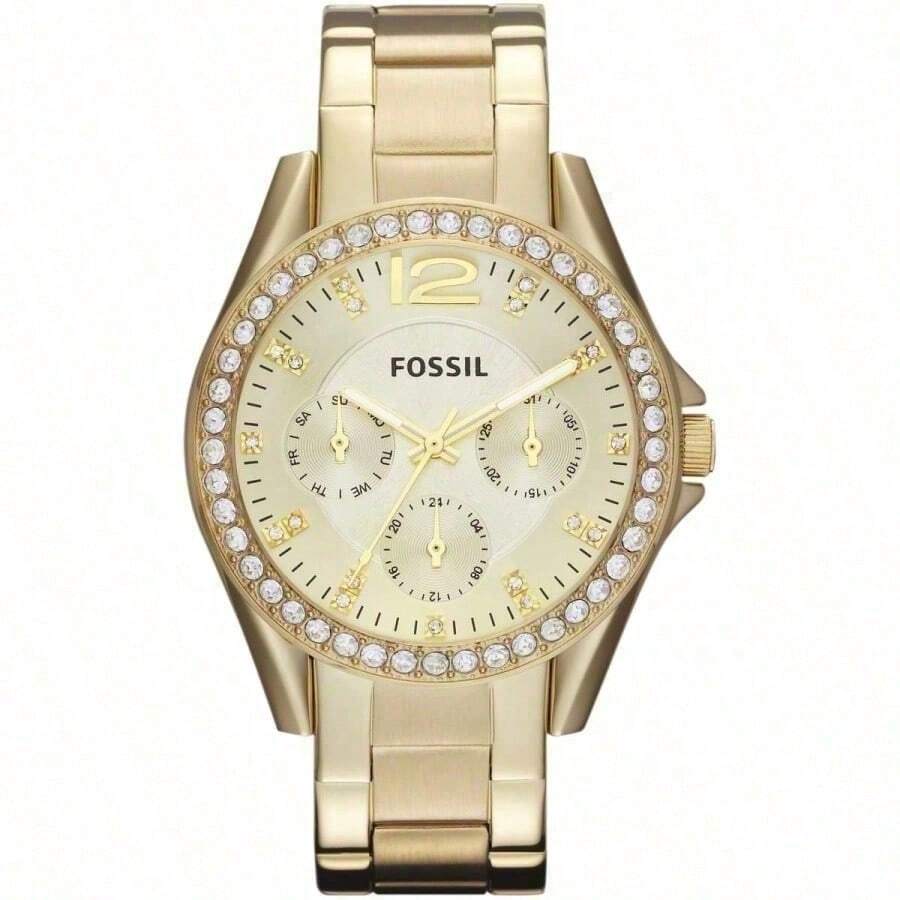 Fossil Ladies' Quartz Watch: Stainless Steel Case And Bracelet, Water-Resistant For Daily Use ES2811,ES3203