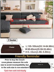 1 Stück graue Plüschstoff Sofabezug, elastisch & nicht verformend, hautfreundlich & warm, tierfreundlich, maschinenwaschbarer Sofaschutz, geeignet für L-förmige Relaxsofa (verschiedene Größen erhältlich), Herbstdekoration, Zimmer Dekoration, Schulanfang, Schulmaterial