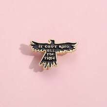 Personalized Creative Music Theme Album Peripheral Brooch Black English Short Sentences Metal Badge Accessory Pin - XZ9348 - 查看 4