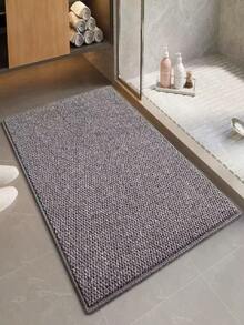 1pc Ivory Plush Solid Color Minimalist Decorative Carpet, Home Decor Rug, Dirt-Resistant, Comfortable, Washable Carpet For Living Room, Bedroom, Bathroom, Study, Closet