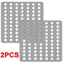 Swirl Drain Guard Cover Stainless Steel Rustproof Plate Square Grate 6"/15cm - Baby Pink - View 1