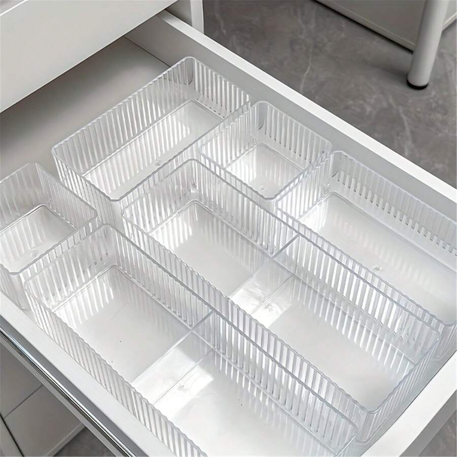 Stackable Clear Plastic Storage Boxes, Multifunctional And Space-Saving - Space-Saving Storage Boxes For Home And Office - Multicolor - View 1