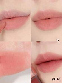 Rom&nd Romand BLUR FUDGE TINT 12 暖色调 0.17盎司，液体唇膏，唇釉，哑光唇彩，奶油质地，易于涂抹，持久显色，不拔干，丝绒哑光，轻松打造渐变效果，韩式彩妆，礼盒装，5.0克/0.18盎司 - 12 熱身 - 查看 4