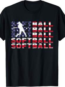 4th Of July Softb Flag Vintage Patriotic T-Shirt - 款式17 - 查看 1