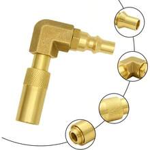 1/4 Zoll RV Quick Connect Winkeladapter Konvertierungsarmatur Niederdruck für Blackstone 17 Zoll und 22 Zoll - Gold - Übersicht 4