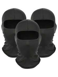 3 Piezas/1 Pasamontañas máscara facial para hombres y mujeres - Esquí, snowboard, motocicleta, protección solar y protección contra el viento Cuello de verano refrescante, protector de motocicleta Bufanda de esquí para hombres/mujeres
