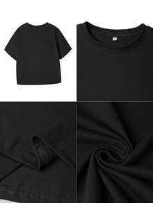 Camisetas para niñas - Negro - Ver 3