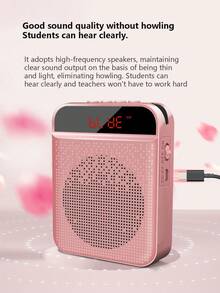 A Headworn Microphone Loudspeaker Voice Amplifier Recorder Mic Speaker Audio Mini Wired Microphone For Teachers Tour