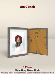 XXBANZHUAN 复古做旧经典风格画廊风格相框 | 12x16/8x10/8x8/5x7 英寸 | 升级弹簧夹 | 6 种天然木纹图案（浅灰色/深灰色/红棕色/黑色/浅木色/风化白色）| 非常适合客厅/卧室/书房/办公室装饰