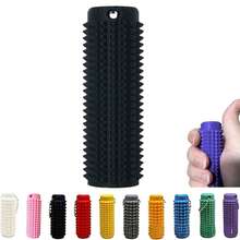 Little Ouchies Keychain Portable Vibrant Colors Stim Tool With Firm Plastic Spikes For Anxiety & Stress Relief Clip To Keys For On-The-Go Comfort Pain Stimulation Lmpulse Management - 黑色 - 查看 3