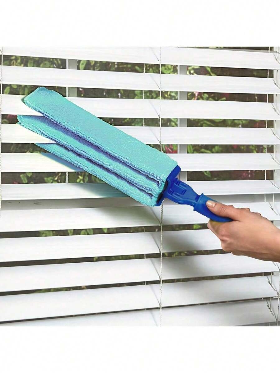 电风扇清洁工具，空调通风扇叶片除尘器，可拆卸可水洗，百叶窗除尘器 - 彩色 - 查看 1