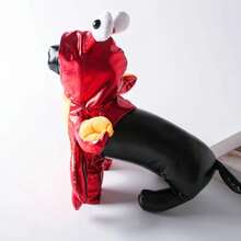 Disfraz de Cangrejo para Perro de Halloween Sudadera de Invierno para Mascotas Ropa Divertida para Bulldog Traje de Gato Ropa para Cachorros para Perros Pequeños y Medianos - Rojo - Ver 5