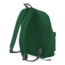 Beechfield Childrens Junior Fashion Backpack Bags / Rucksack / School (Bottle Green) - 100% Polyester - (RW2019) - 綠色 - 查看 2