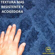 Alfombra decorativa azul antideslizante suave tacto NF0140107 hogar sala recámara cocina dormitorio textil lavable diseño clásico resistente duradero protección pisos colores vivos - Azul - Ver 3