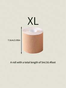 1 Roll Chest Lifting Strap, 5m Fabric Strap Bra For Women, Adhesive Invisible Bra, Breathable Elastic Fabric, A-G Cup Self-Adhesive Bra Strap - Multicolor - View 9