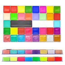 1pc 8/26/20/36 Colors Face Body Paint, Vibrant Pigments, Waterproof & Sweat-Resistant, Suitable For Christmas, Carnival, Halloween, World Cup Cheerleading Decoration