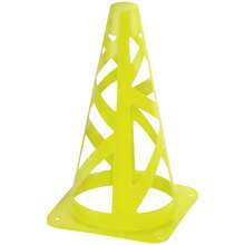 VENTDEPOT Conos de Precaución, MXAIY-001, 1Pza, 22x13cm, Amarillo, Resistente Vientos Fuertes, Deportivo, Plástico Flexible. - Amarillo - Ver 5