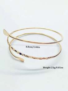 1 Pc Women Arm Cuffs Metal Wire Arm Band Upper Arm Bangle Body Jewelry