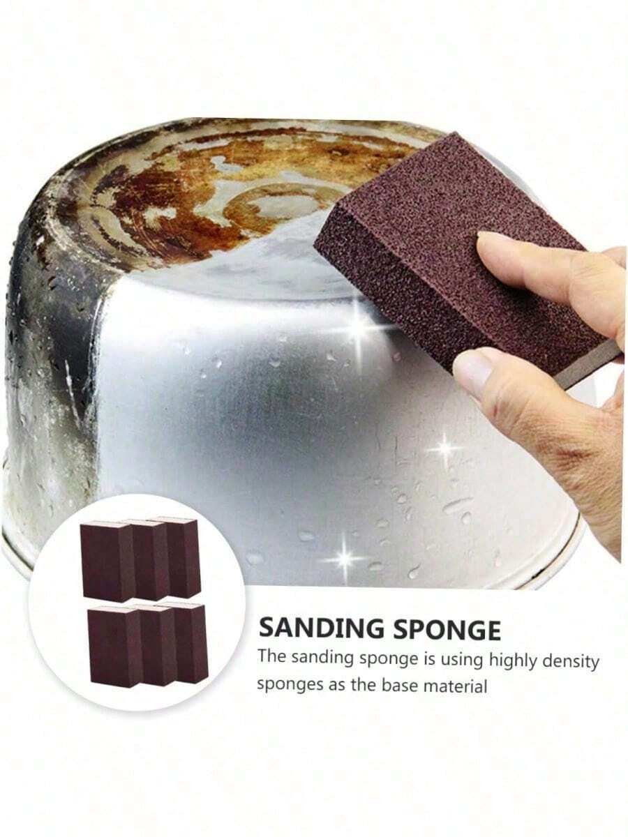 10pcs Sanding Sponge: Your Ultimate Solution For Stubborn Stains - 棕色 - 查看 1