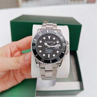 1pc Men's Automatic Mechanical Watch, Stainless Steel, Business Casual Style, Waterproof Outdoor Sports Watch, Suitable For Daily Wear