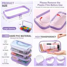 Púrpura + 7,5 x 3,9 x 2 pulgadas