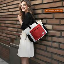 Wytidian 2PCS Women Tote Bag, Puffer Lightweight Shoulder Bags, Quilted Nurse Totes With Zipper For Work, Traveling, College - Brown - View 2