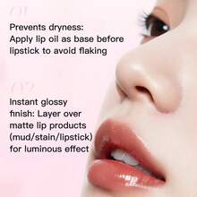 Etnwild 透明唇油，可分层唇膏，唇彩，保湿润唇膏，闪亮 - 琉璃晨光 - 查看 5