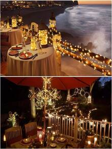 Zewnętrzne lampki solarne, 50/100/150/200/300 LED z miedzianym drutem | Lampki ogrodowe, 8 trybów, gwiaździste światła, wodoodporne, IP65, dekoracyjne lampki świąteczne w kształcie wróżek, na zewnątrz, wesele, do domu, na wesele, do ogrodu, na trawnik, na imprezę, na Halloween (ciepła biel/biel/kolorowe/czerwone/niebieskie/różowe)