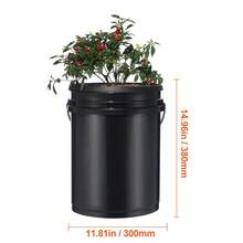 RDWC Recirculating Deep Water Grow Hydroponic System, 4 X 5 Gallon Buckets - 查看 10