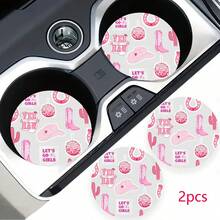 2 pezzi Sottobicchieri portabicchieri per auto, antishock, universali, di moda, accessori per interni auto, regalo per feste