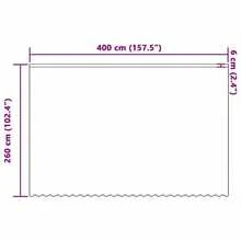 Vorhänge mit Vorhängen Weiß 400x260cm Polyester-XY429029