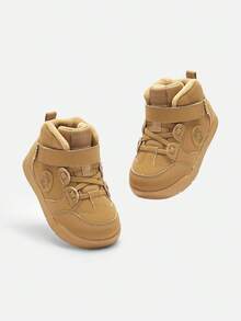 Balabala Kids Casual Sneakers, Boys & Girls Spring Autumn, Warm Lined Shoes - Brown Tone - View 5