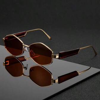 1 副菱形框架时尚渐变时尚眼镜，适合海滩、驾驶、日常佩戴、摄影、度假，也是四季皆宜的理想礼物