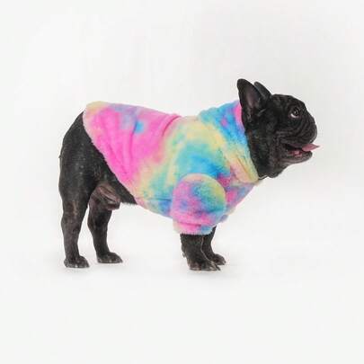 Dog Clothes Dog Hoodie, Dog Apparel, Dog Pullover, Dog Winter Clothes, Puppy Clothes, Puppu Hoodie, Puppy Pullover, Adjustable Back, Suitabel For Small Medium And Large Dogs, Ultra Soft And Comfortabel Fabric, Cute Pink Tie-Dye