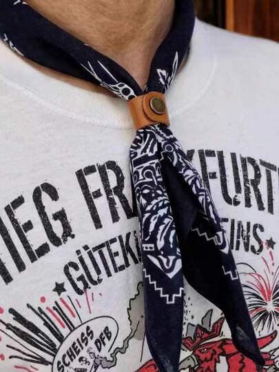 21.65英寸 x 21.65英寸男女通用头巾，海军蓝多功能头巾，方形头巾帽，适合街头/派对/音乐节，情人节礼物，搭配服装