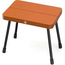 - Taburete plegable porttil de 10 pulgadas para camping, jardinera, barbacoa y actividades al aire ltima intervensin caf - Marrón - Ver 2