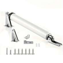 Heavy Duty Door Closer With Adjustable Speed, Polished Metal Surface, Automatic Closing - Ensures Home Safety