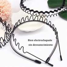 Paquete de 6 Diademas Deportivas Antideslizantes deástico para Mujer y Hombre - Ideal para Correr, Yoga y Actividades ísicas - A-6 piezas - Ver 4