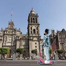 Scooter Freno  Para Ninos Y Adultos Plegable - Rosa vieja - Ver 7