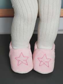 1 Pair Fashionable Soft-Sole Breathable Cute Flat Shoes For Infants & Toddlers, Unisex - Pink - View 9