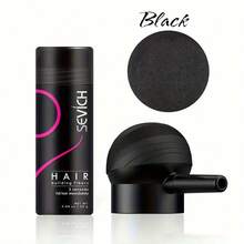 sevich Hair Building Fibers, Hair Thickening Fibers Kit, 3pcs Set Hair Thickening Powder With Applicator - Instantly Thicker Hair Care Product For All Hair Types,Perfect Festival Gift Set - 黑色 - 查看 7